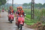 Hanoi Backstreets Sunset On Vintage Vespa Tours