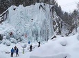 Quick Winter Attraction-ice Climbing In Mlaca Gorge In Mojstrana