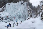 Quick Winter Attraction-ice Climbing In Mlaca Gorge In Mojstrana