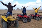 Quad in The Pyramids desert