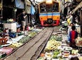 Damnoen Saduak Floating Market & Maeklong Railway Market Tour (Multi Languages)