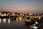 Hoi An Old Town at night with local foods from Da Nang or Hoi An
