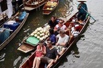 Floating and Railway Market, Coconut Farm and Salt Field Tour in Thailand