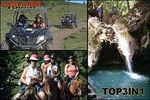 Puerto Plata: Damajagua waterfalls + Safari buggy + Horseback riding (TOP3IN1)