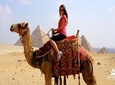 Giza Pyramids by Camel