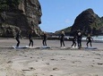 Group Lesson at Piha Beach, Auckland