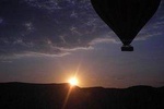  Hot Air Balloon Over Red City Of Marrakech, Atlas Mountains