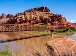 Cross Moab Canyon Pathway Bridge, Moab, Utah