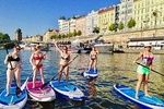 Stand-Up Paddleboarding on the Vltava River in Prague