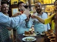 Evening traditional tapas walking tour in old Zaragoza center
