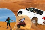 Half Day Desert Safari || Sand Boarding || Camel Ride || Inland Sea Visit ||