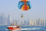 Get a Bird's Eye View of the Famous Dubai Marina Skyline with Parasailing