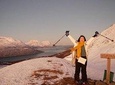 Snowshoeing With A View