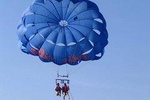 Parasailing off the coast of Sharm el Sheikh