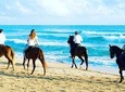 Horseback riding on the beach punta cana
