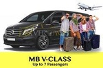 Private transfer from Brussels Airport - Maastricht MB V-CLASS 7 PAX