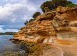 See Painted Cliffs, Maria Island, Tasmania, Australia