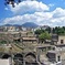 Ruins of Herculaneum with an archaeologist