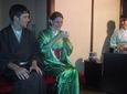 Tea ceremony party at traditional townhouse in Kyoto, Nishizin Tondaya