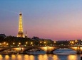 Paris By Night with Seine River Cruise and Roundtrip Luxury Transportation