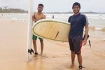 Surfing in Unawatuna