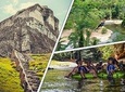 Xunantunich, Cave Tubing and Zipline tour from Belize City