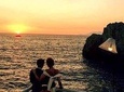 Exclusive boat sunset from Sorrento