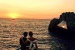 Exclusive boat sunset from Sorrento