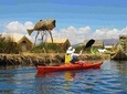 Kayaking to the Uros Floating Islands