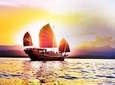 Shaolin Sunset Sailing Aboard Authentic Chinese Junk Boat