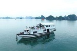 Halong Amira cruises, Peaceful and Cozy Group Boat 2D1N
