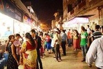 Walk by the Agra city centre
