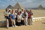Group Tour to Giza pyramids sphinx camel ride from Le Meridian pyramids Hotel