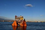 Sunrise on the Floating Uros Island