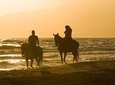 Sunset Horseback Riding couple private tour from Punta Cana