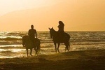 Sunset Horseback Riding couple private tour from Punta Cana