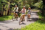 Family Bicycle Tour in the Green Oasis of Bangkok on Bamboo bikes