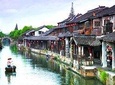 Fengjing Ancient Water Town Private Tour with Eco Farm Visit from Shanghai