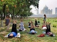 One Hour Yoga Session with view of the beautiful Taj Mahal