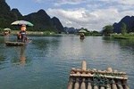 Guilin airport(KWL) Pick up and Yangshuo Yulong bamboo boat Private Day Tour