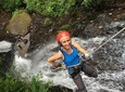From San Jose Combo tour Canyoning with Canopy, Rappel, Trails, 4x4 ride