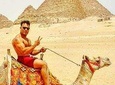 full day tour Giza pyramids Egyptian museum local bazaars from Cairo airport