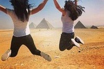 tour Giza pyramids , sphinx . citadel , hanging church and local bazaars