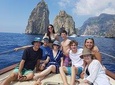 Private boat tour to Capri from Sorrento on 38 feet Apreamare