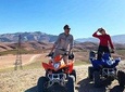 Quad biking in Marrakech desert palm grove
