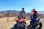 Quad biking in Marrakech desert palm grove