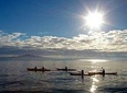 Sunset kayak tour to Rangitito Island