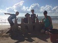 Sand Castle Lesson in Galveston