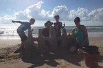 Sand Castle Lesson in Galveston