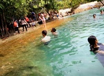 Swim in Emerald Pool, Krabi, Thailand